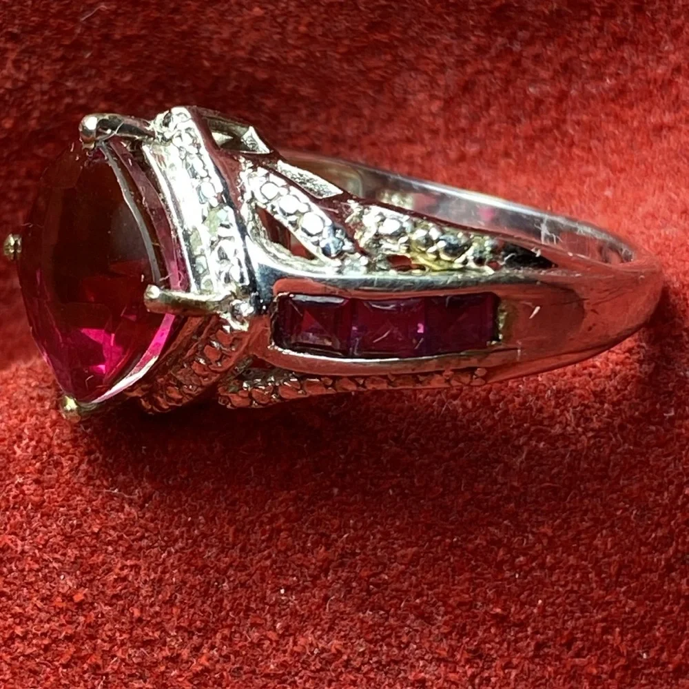 Solid Sterling Silver 925 Ring 10 Costume Victorian